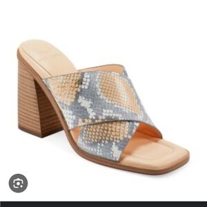 Marc Fisher Multicolor Snake Print Heels